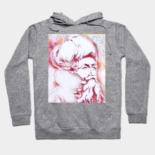 Ibn Arabi Portrait | Ibn Arabi Artwork | Line art Hoodie